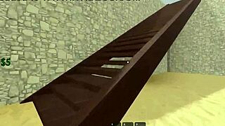 She stays afk and everyone joins in a wild gangbang. They take turns banging her hard.