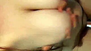 My curvy latina wife's huge tits bounce in doggy POV.