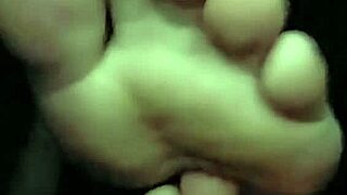 post workout foot massage focusing on toes