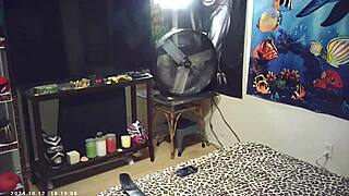 Asian Blonde in Glasses Gives Blowjob to Maxxx Loadz Backstage