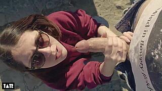 Amateur Whore Craves Outdoor Deepthroat with Stranger