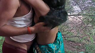 Hot Desi Bhabhi Fucks Outdoors