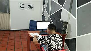 I bang the maid in the office, didn’t know she’s my friend’s stepsister