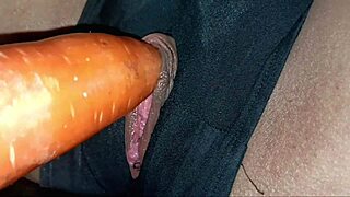 A topless teen 18+ jerks off the repairman, revealing her big natural tits in the bedroom.