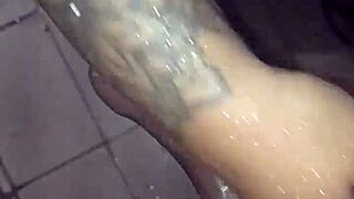 Fat wife bathing husband, spreading, fucking, sexy tits, ass!