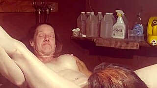 eating and fucking on washing machine again