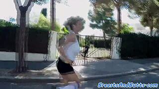 did you see that bigtit milf get picked up? she sucked my cock and got fucked in missionary with her big ass bouncing.