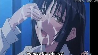 Poor Guy Gets Surrounded By Horny Women In Anime Hentai Gangbang With Cumshots And Titty Fucking