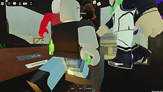 She stays afk and everyone joins in a wild gangbang. They take turns banging her hard.