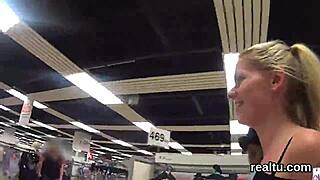 Glamorous Czech Teenie Seduced in Supermarket for Intense POV Action