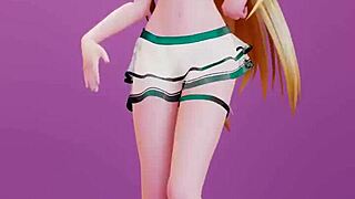 date a live mayuri dances undress to bboom bboom song in mmd 3d