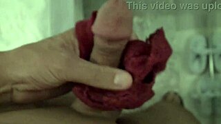 Omg, I caught my 18-year-old stepson jerking with my dirty panties! 😱