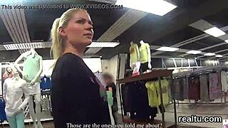 Glamorous Czech Teen 18+ Seduced at Supermarket for POV Action
