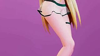 date a live mayuri dances undress to bboom bboom song in mmd 3d