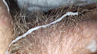 i painted the milf's big tits with my cum