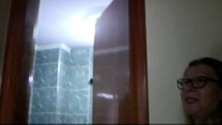 Caught stepmom watching black friend, did DP on old slut