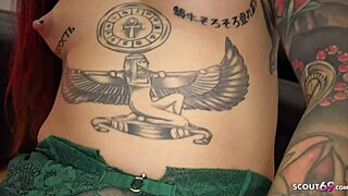 German teen with small tits and big butt gets pounded in real pickup amateur sex with huge cock action