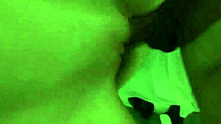 Dani Jensen, an 18-year-old redhead, takes a big cock in her tight shaved pussy at college