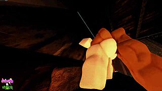 Candy wears her cosplay bunny outfit in the video