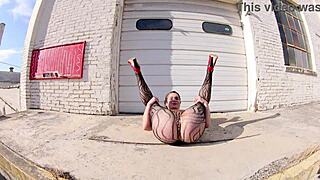 i'm flashing my big ass in thong bodysuit at the docks