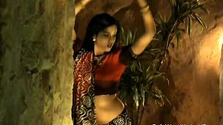 exotic indian lover teases with sensual dance moves