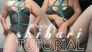 Tutorial Shibari 2.0: Teaching How To Make Harness While Masturbating In Front Of Camera - Astarioth