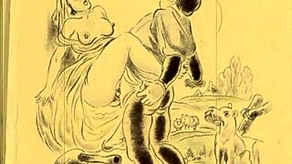 Group gathering with intense lesbian activities