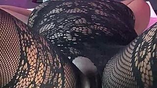 Ebony Squirter's Multiple Orgasms Contrast With The Relentless Sex Machine Action