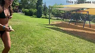 can you believe these horny beauties flashing at the aquapark?