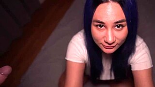 i watched this teen babe suck two cocks bent over