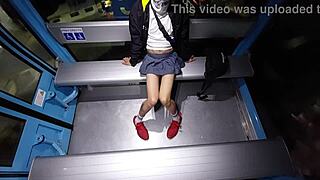 Latina Teen Transsexual Flashes Perfect Body And Dick On Cablebus