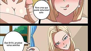 Krillin And Number 18 Fucking!