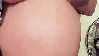 Horny Pregnant Maid Shows Hairy Pussy 😍