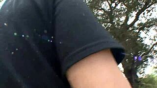 Horny Brunette Gets Intense Creampie