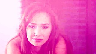 I watch milf model strip her big round ass in black stockings