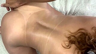 The stepsister bends over for deep throat blowjob and cum in her tight pussy