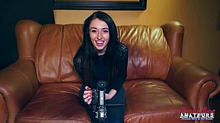 petite olyssia and ryann share cock after licking twats