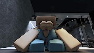 Having rough sex with hot demon