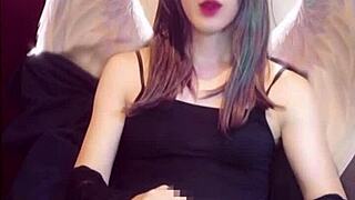 hey, watch this angel with a crotch jerk off live?