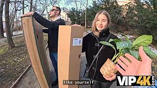 Amalia Davis goes wild with neighbour's big cock?