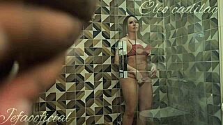 Cleo Cadillac Gets Fucked By Big Cock In Bathroom Interracial