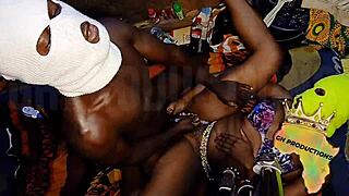 Does this ghetto slut love getting fucked by a young black guy?