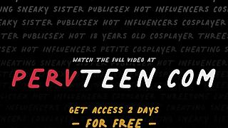 Student sneaks blowjob under table in class.