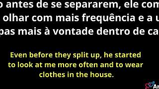 my brazilian stepmom started sucking my cock after separation
