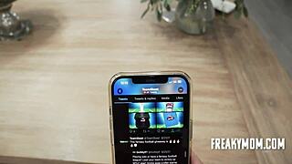 Blindfold prank turns sexy with stepmom Audrey Madison