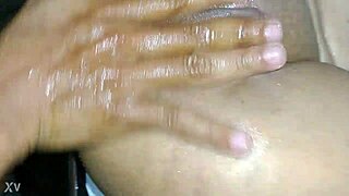 old lady squirts during anal fuck