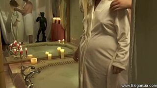 Pregnant classy lady enjoys steamy outdoor sex 😘