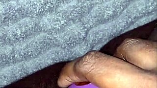 Ebony bbw plays with her pussy using toys and squirts hard during homemade masturbation session
