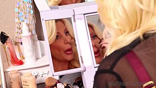 Mature blonde brittany andrews plays with dildo