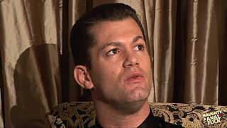 Busty babe wants threesome after striptease